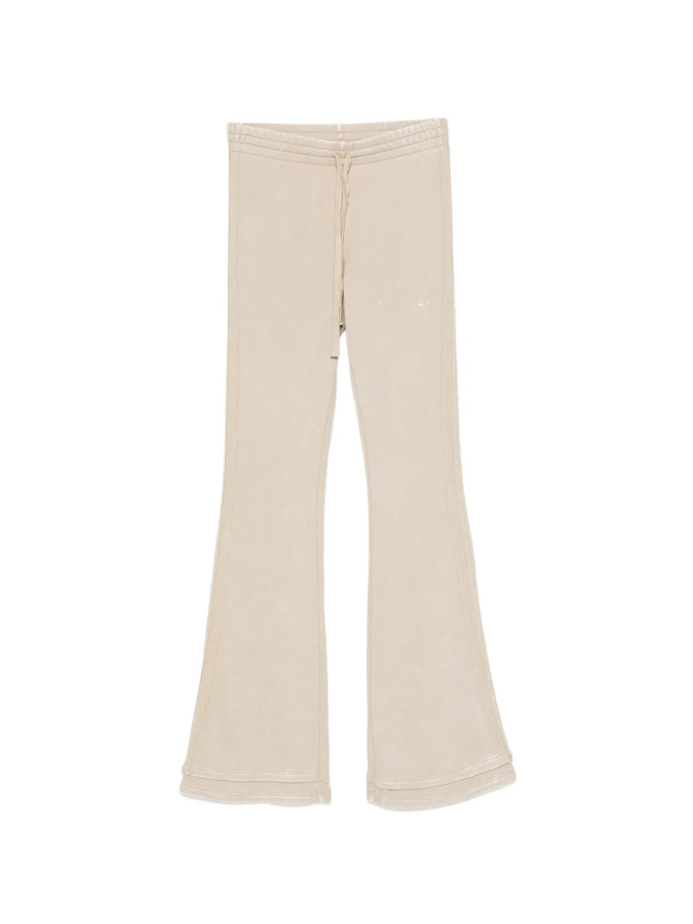 adidas drawstring flared track pants - Nude