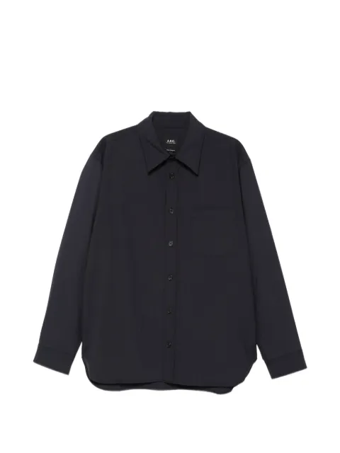 A.P.C. chest-pocket long-sleeve shirt