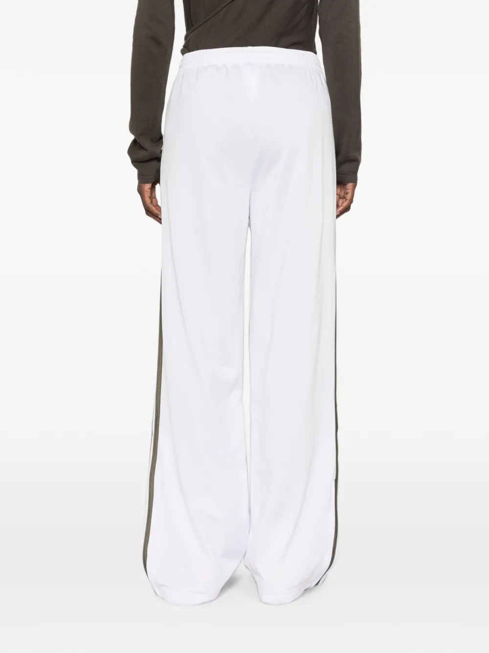 adidas logo-embroidered side-stripe track pants Paars