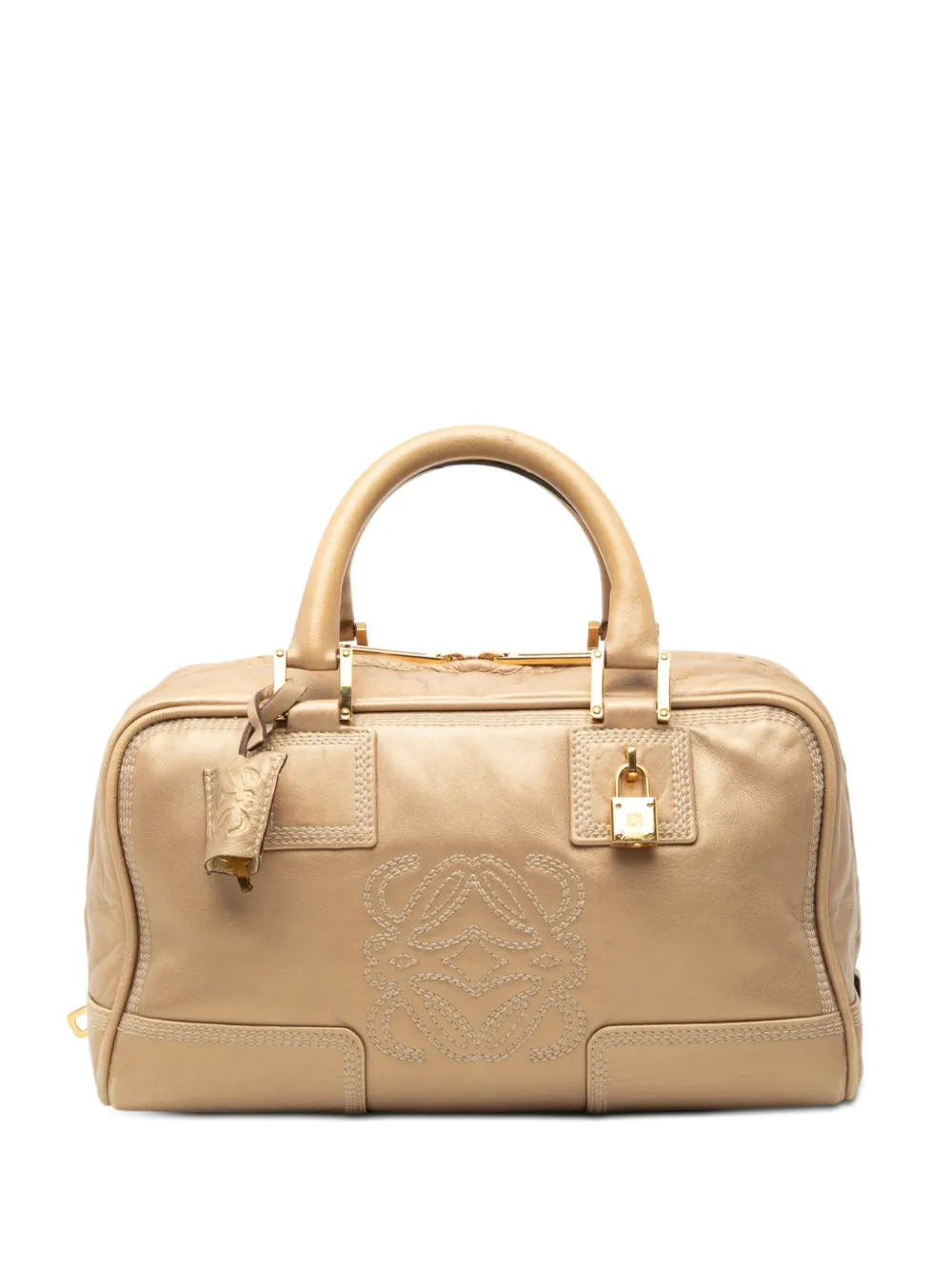 Loewe Pre-Owned 2007 Metallic Leather Amazona 28 handbag - Gold