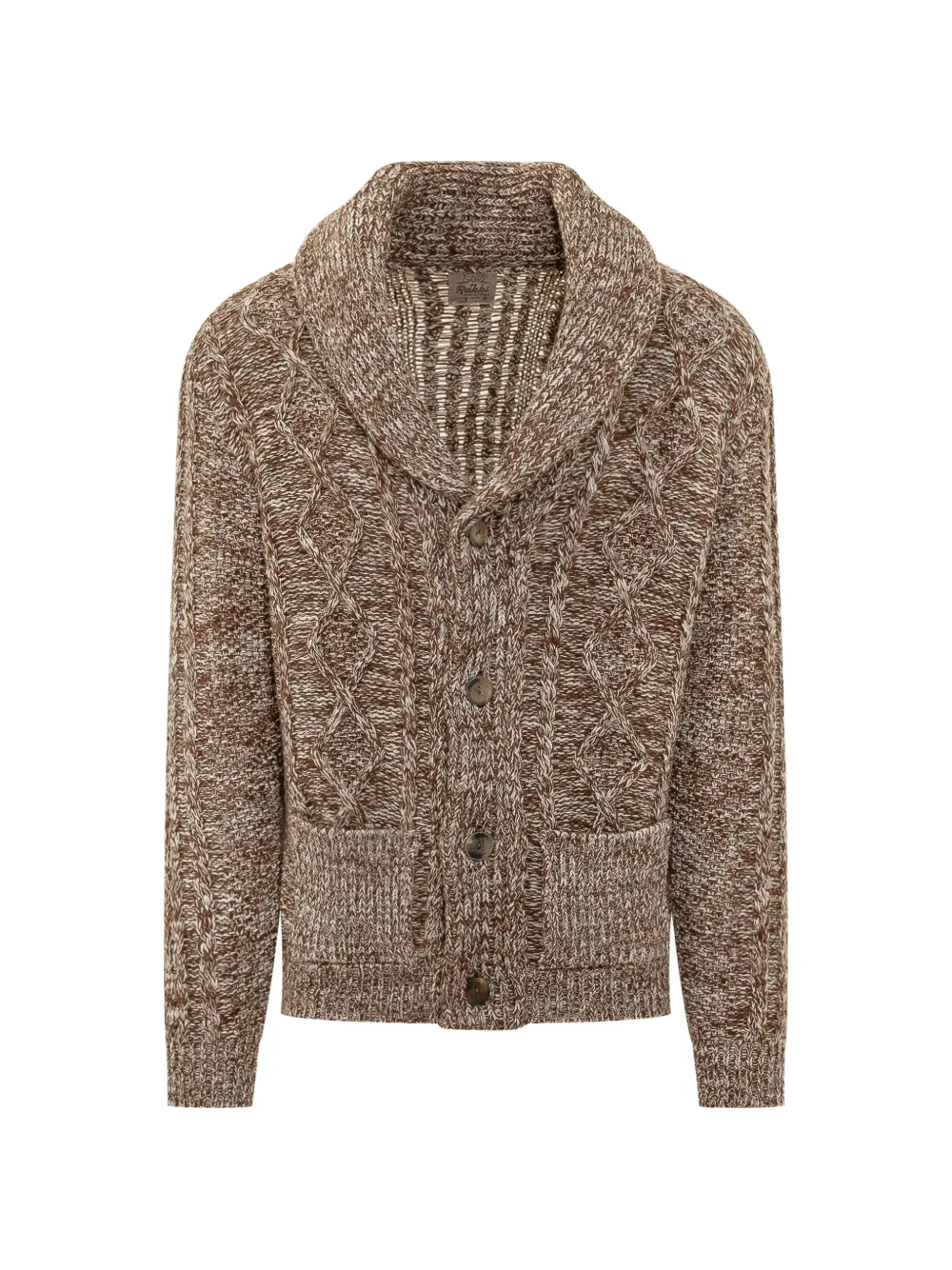 RAKKI Vest met sjaalkraag Bruin
