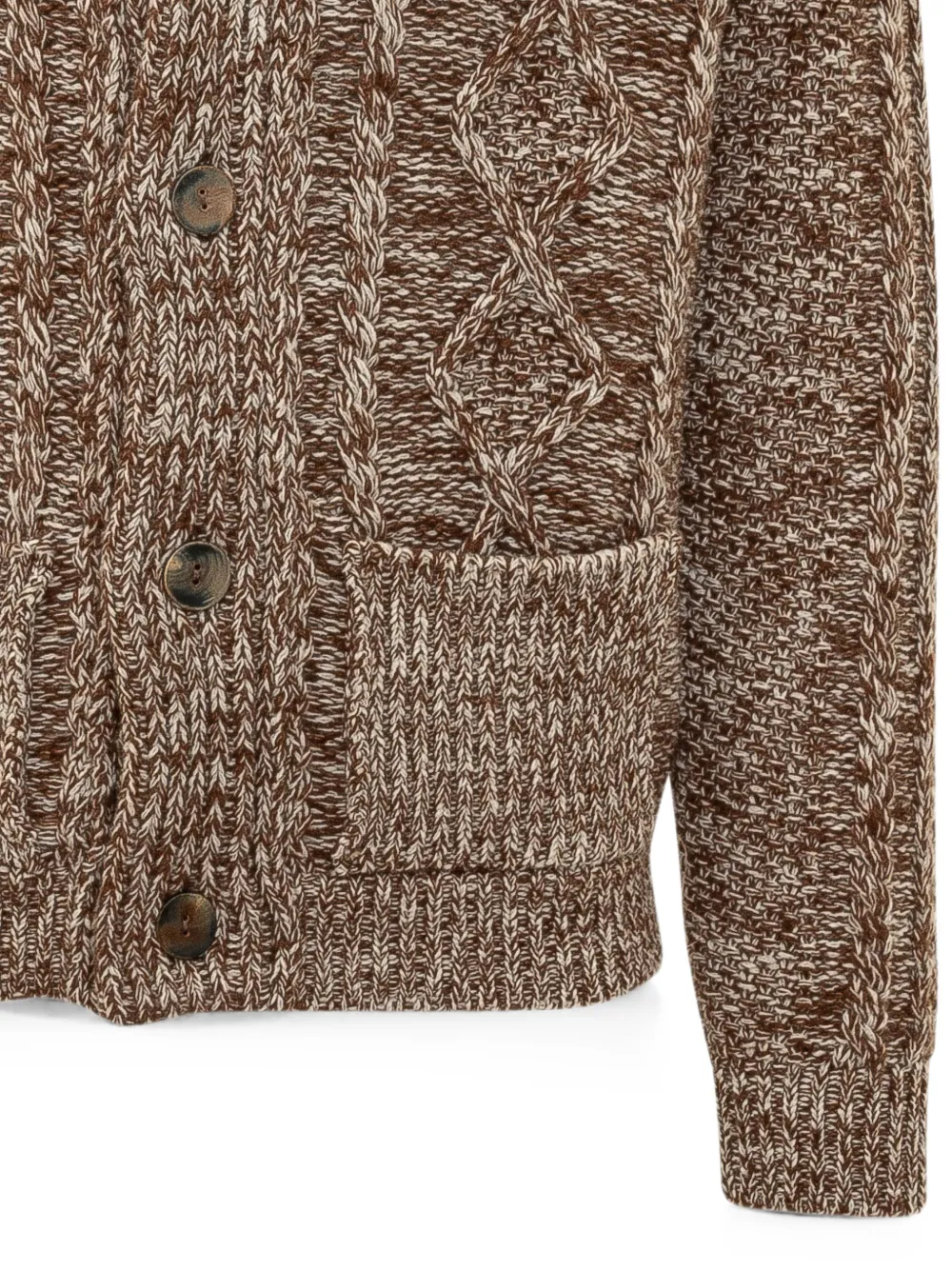 RAKKI Vest met sjaalkraag Bruin