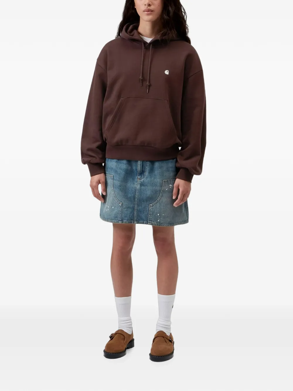 Carhartt WIP Casey sweater met capuchon Bruin