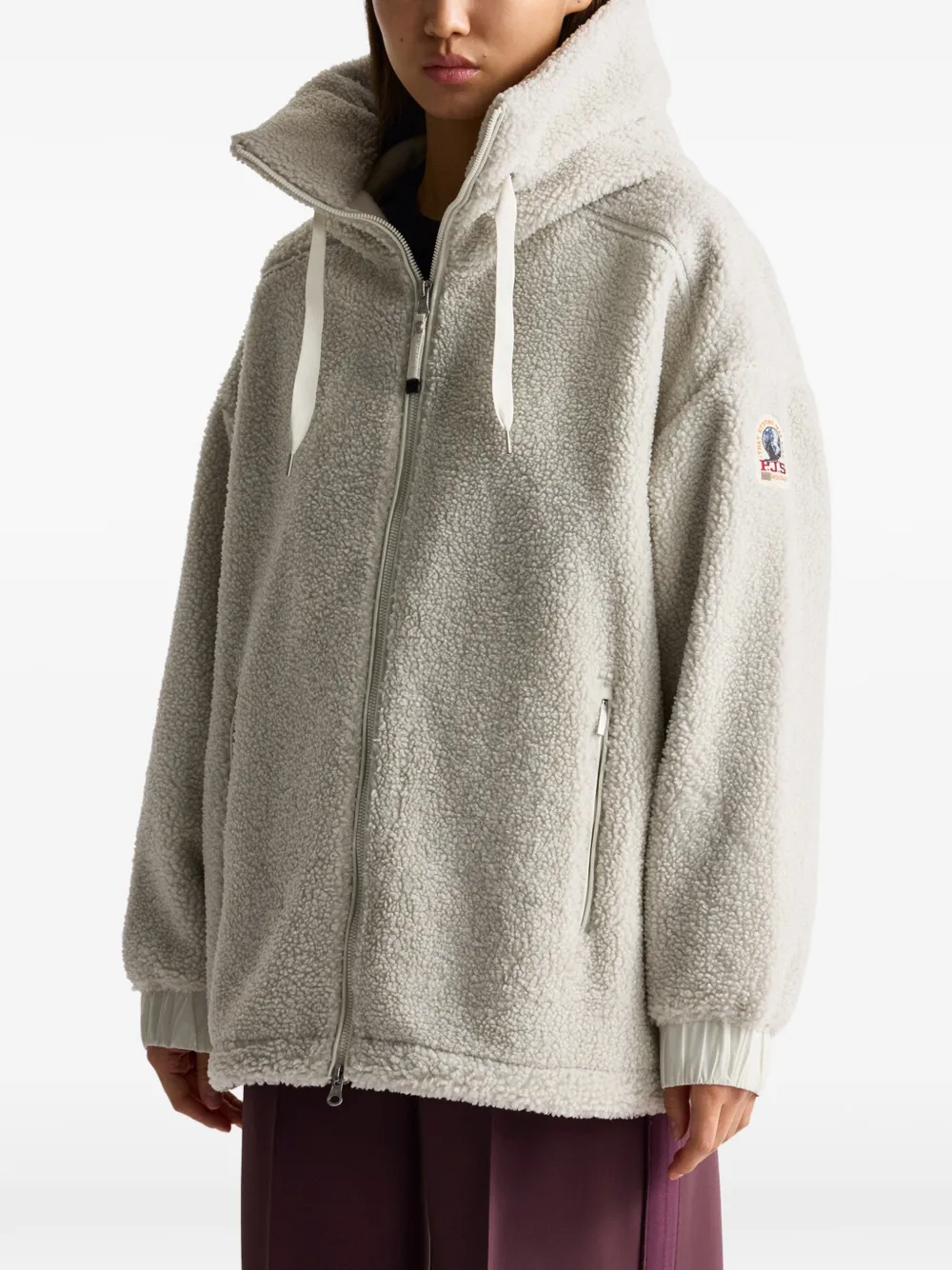 Parajumpers Noelle fleece zip-up hoodie Wit