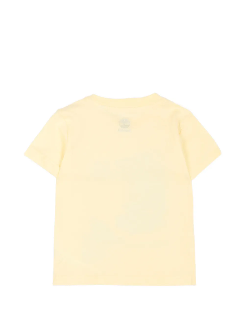 Timberland Kids Katoenen T-shirt met logoprint Geel