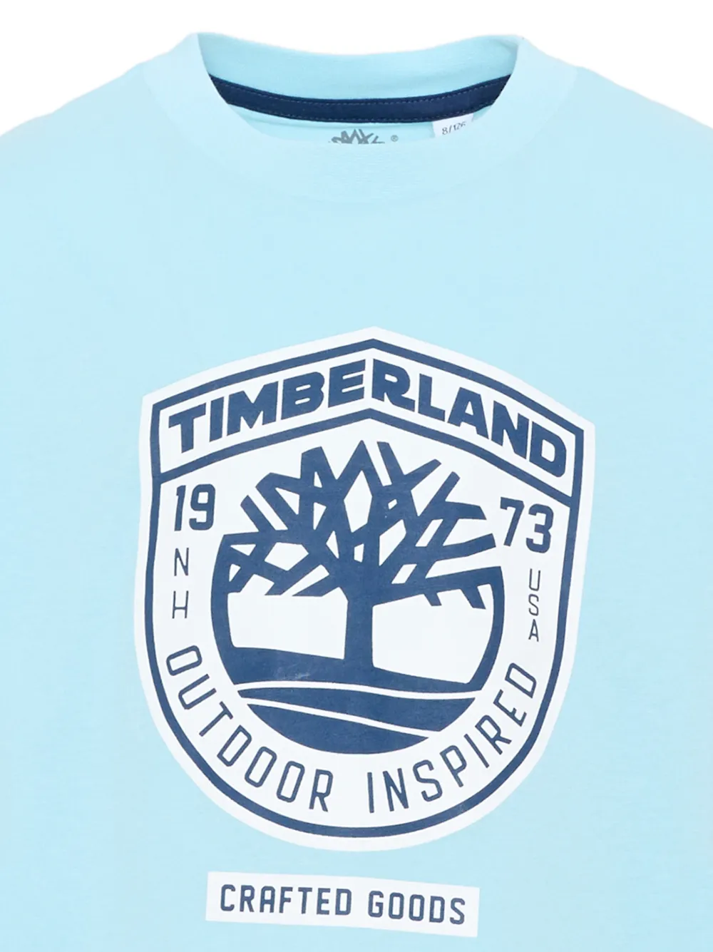Timberland Kids T-shirt met logoprint Blauw