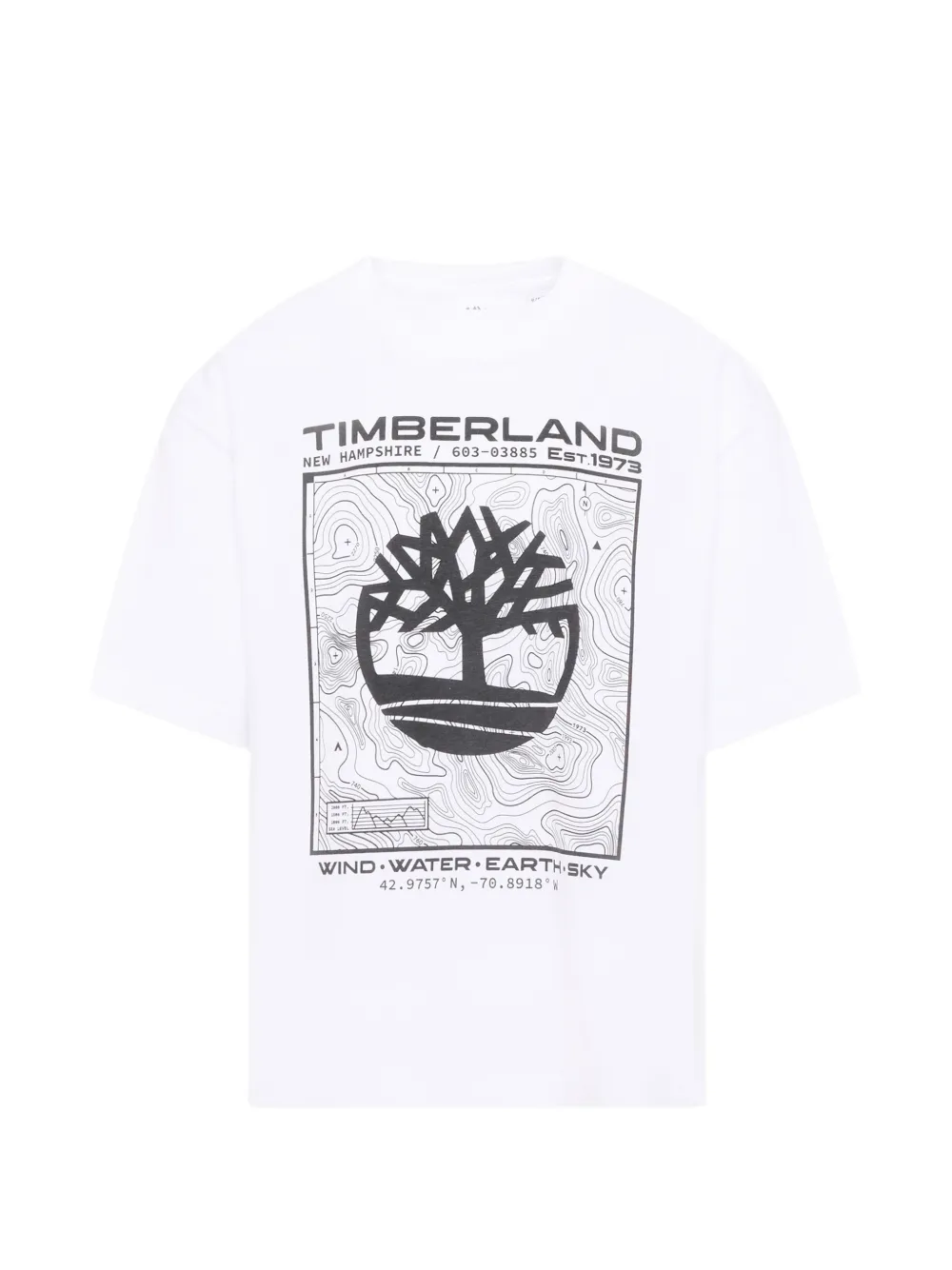 Timberland Kids logo-print cotton T-shirt - Bianco