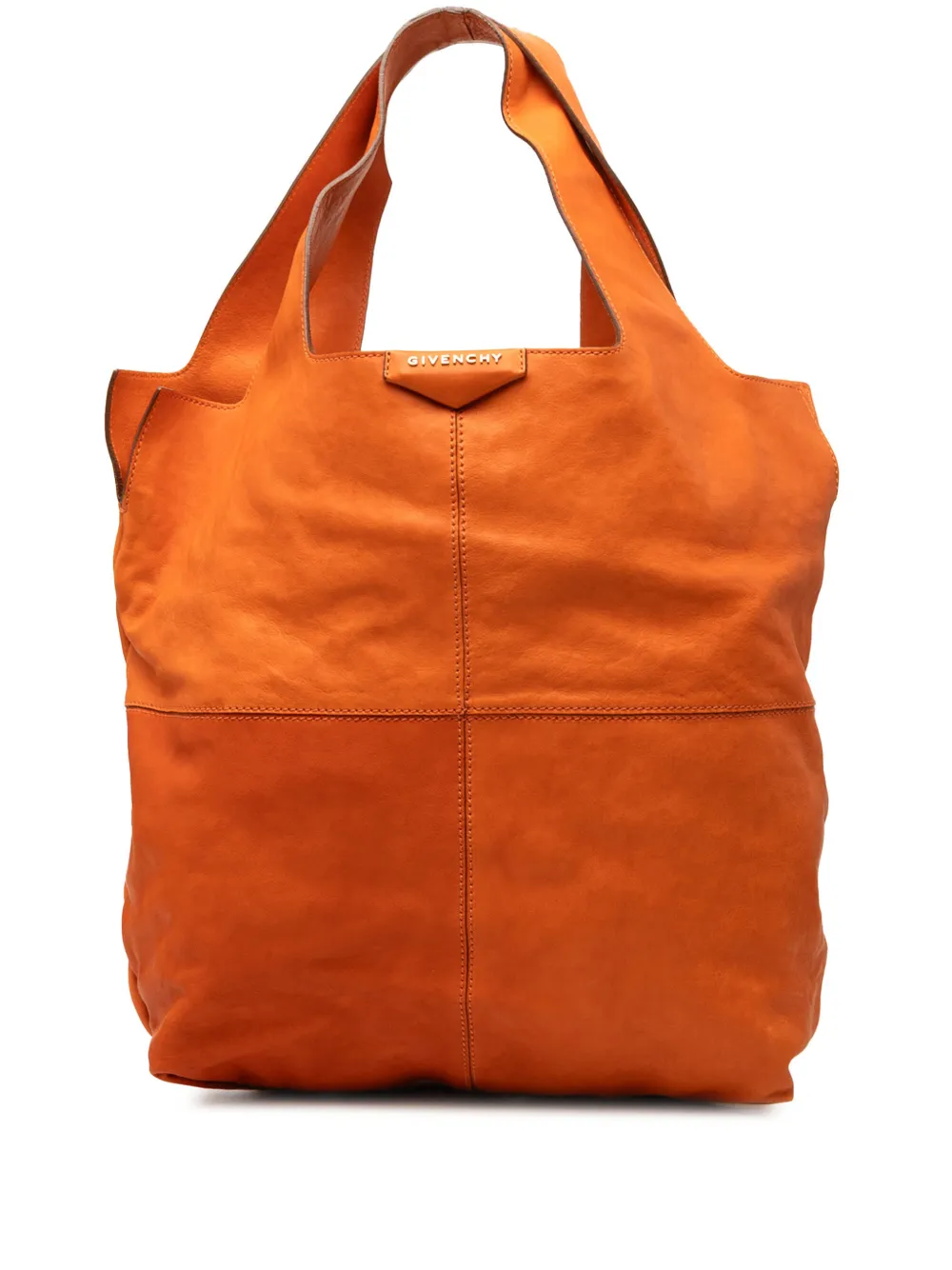 Givenchy Pre-Owned 2010-2026 Leather George V tote bag - Arancione