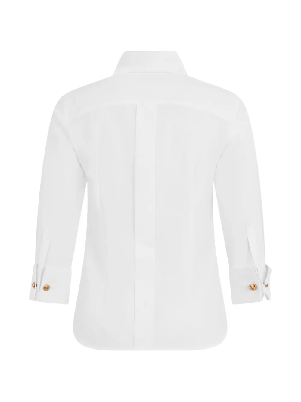 Elisabetta Franchi Katoenen blouse met sjerpen Wit