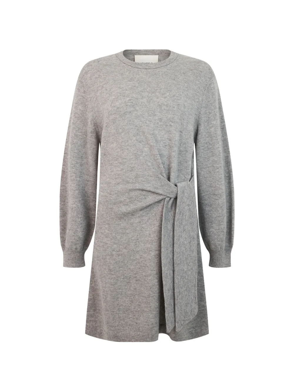Lisa Yang Sal knot-detail long-sleeve mini dress - Grau