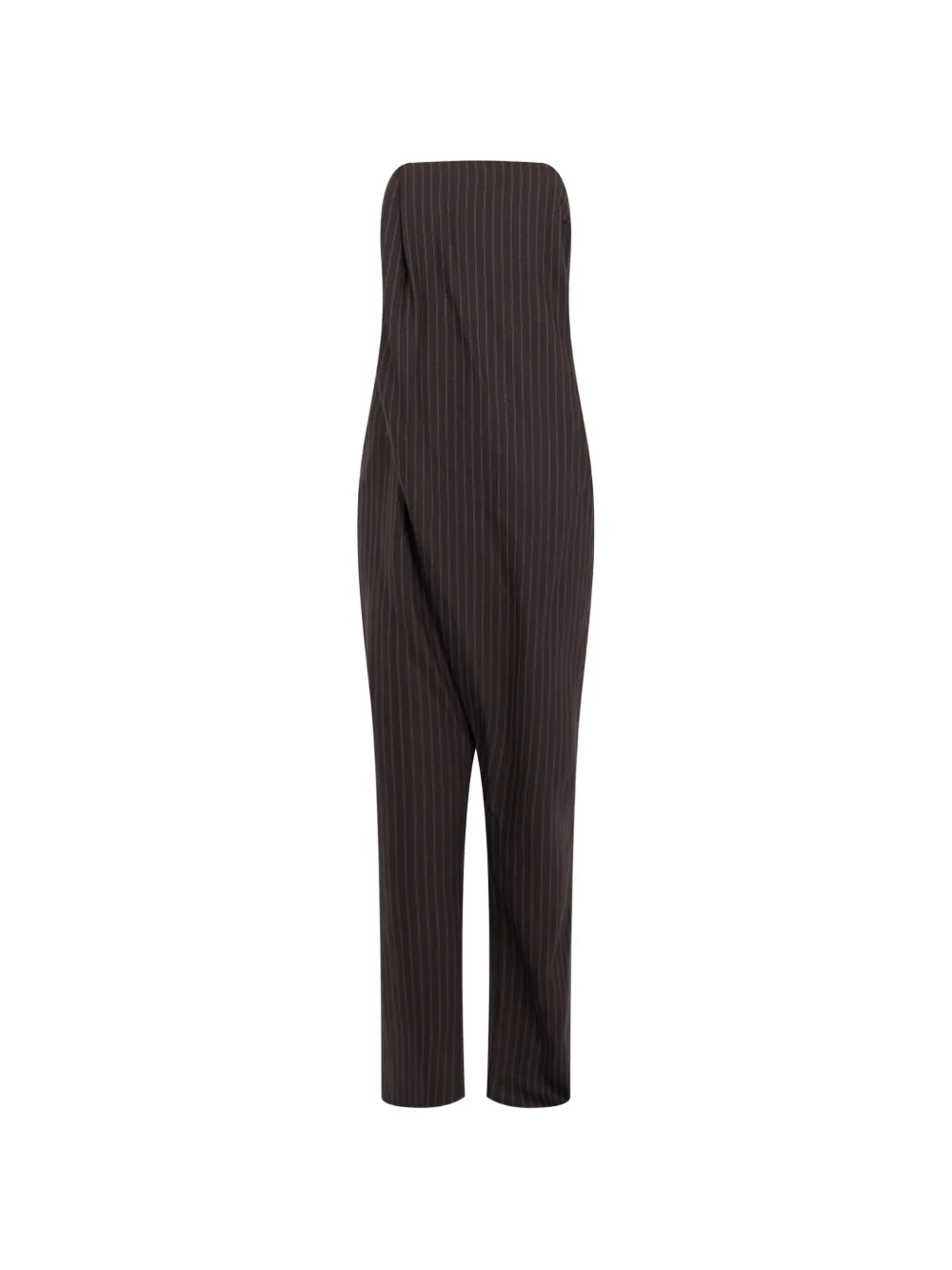 Elisabetta Franchi Jumpsuit mit Nadelstreifen - Schwarz