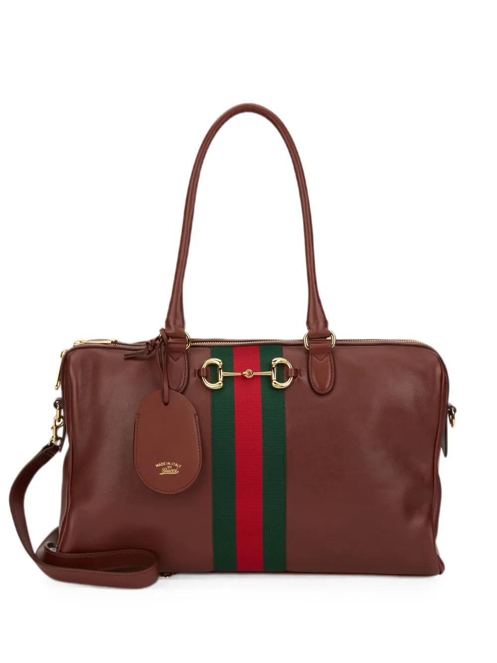 Gucci large Boston suede shoulder bag · OS