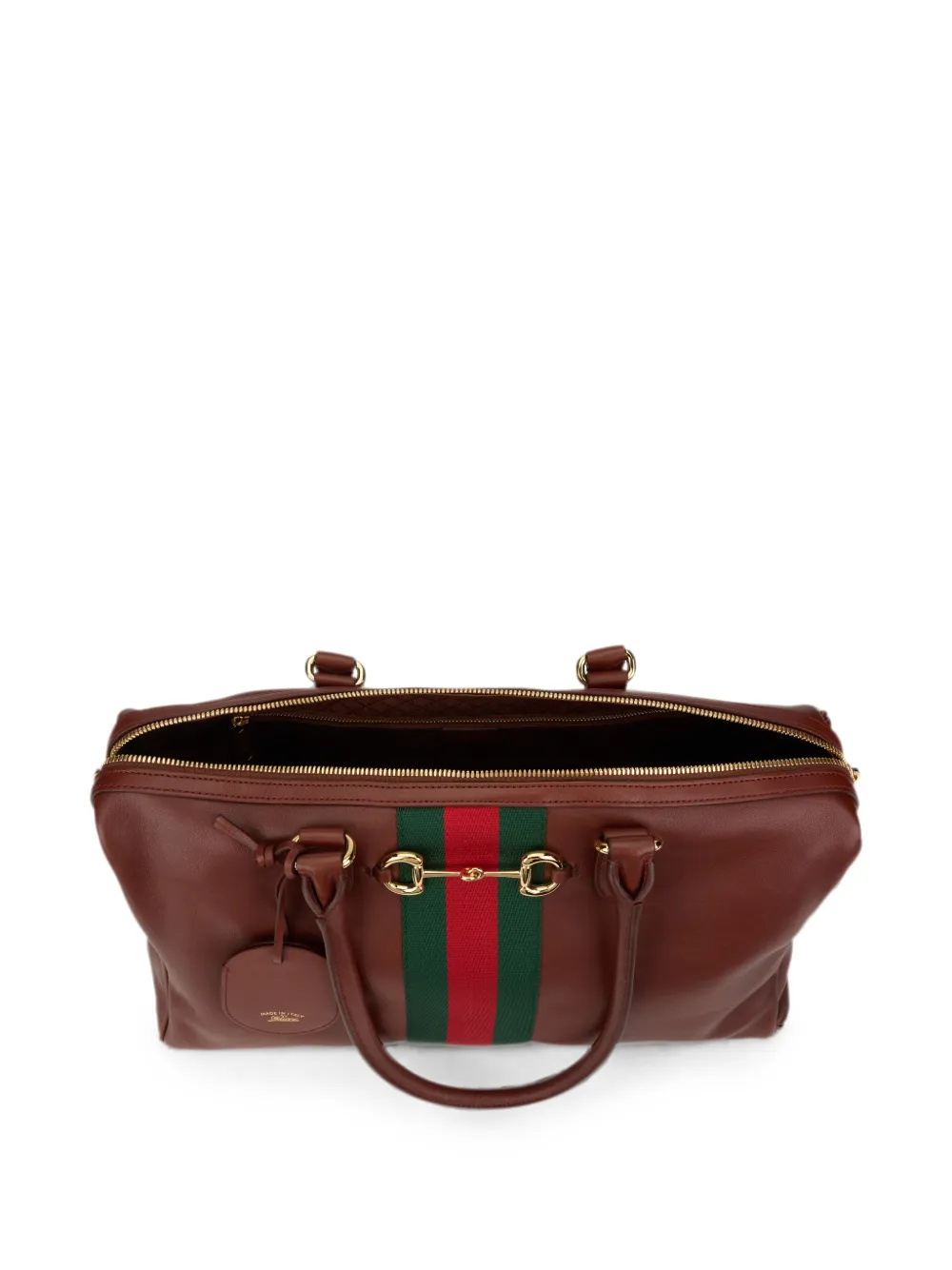 Gucci Grote Boston suède schoudertas Bruin