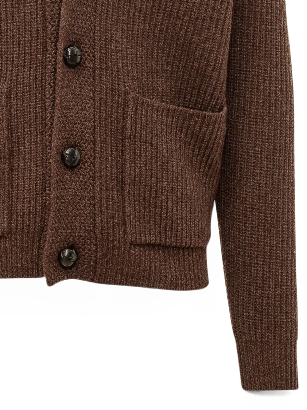 RAKKI Vest met sjaalkraag Bruin