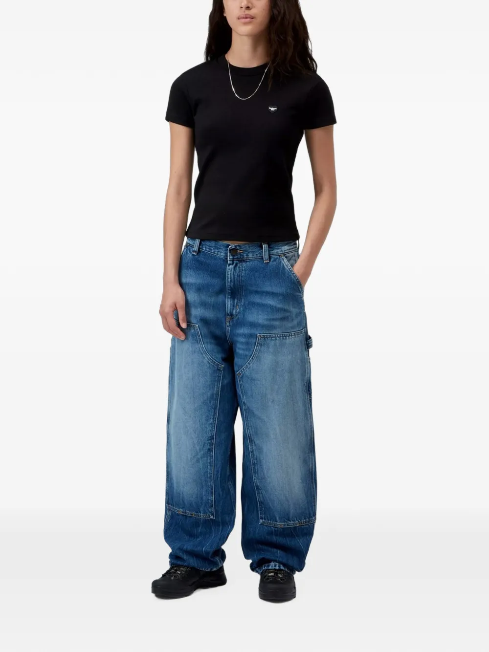Carhartt WIP T-shirt met patch Zwart