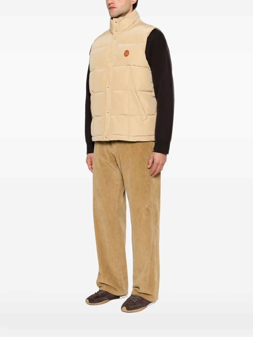 Drôle De Monsieur Gewatteerde bodywarmer Beige