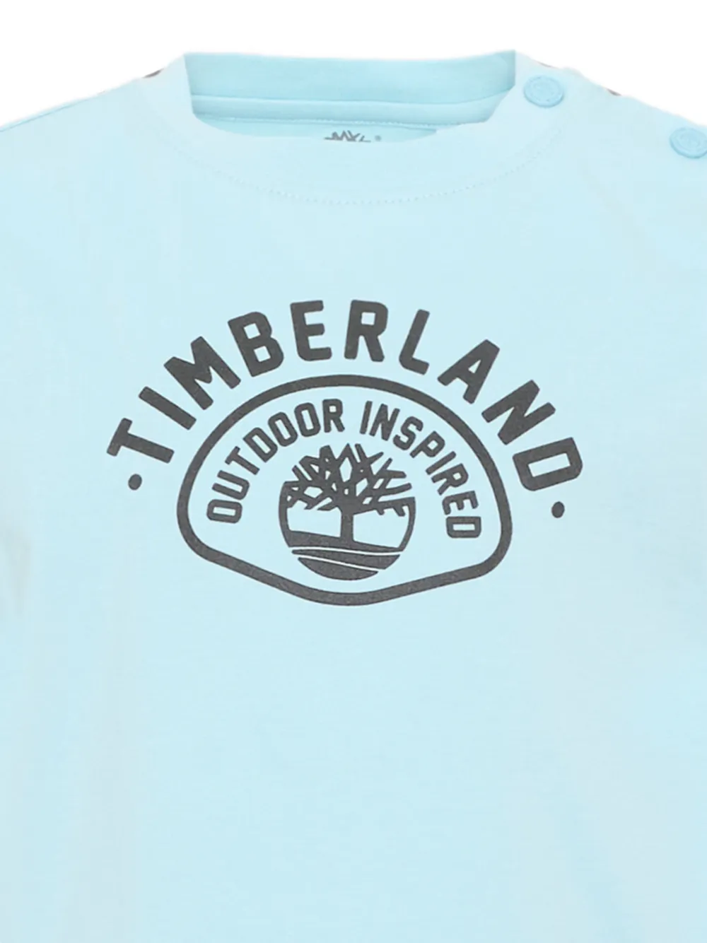 Timberland Kids logo-print cotton shorts set Blauw