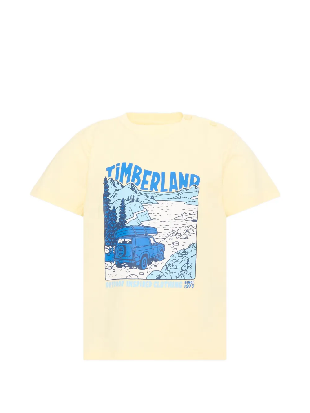Timberland Kids graphic-print T-shirt - Giallo