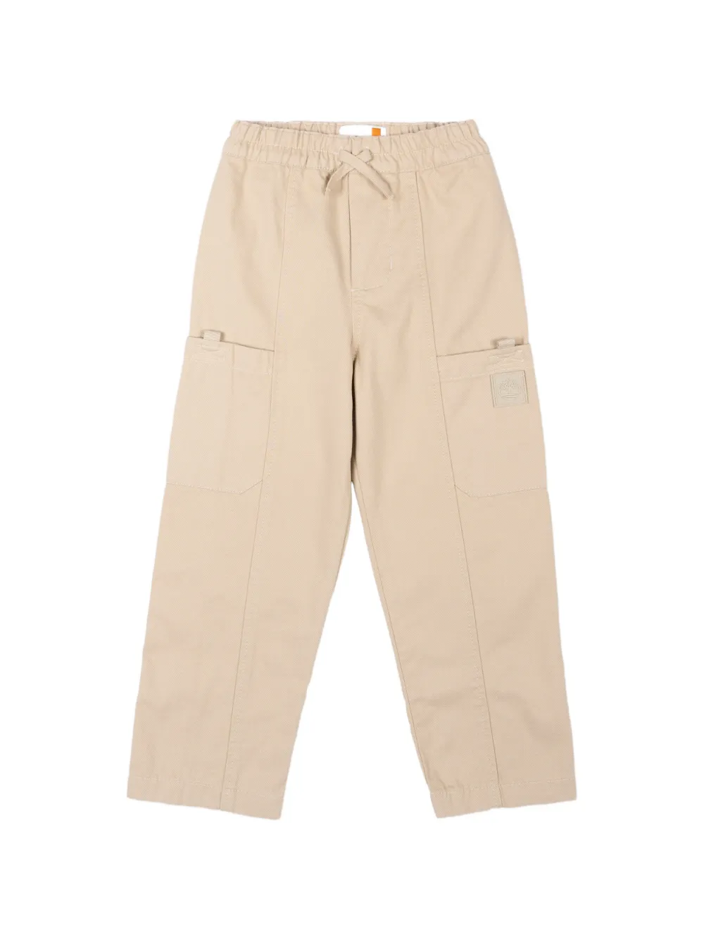 Timberland Kids logo-patch cargo pants - Toni neutri