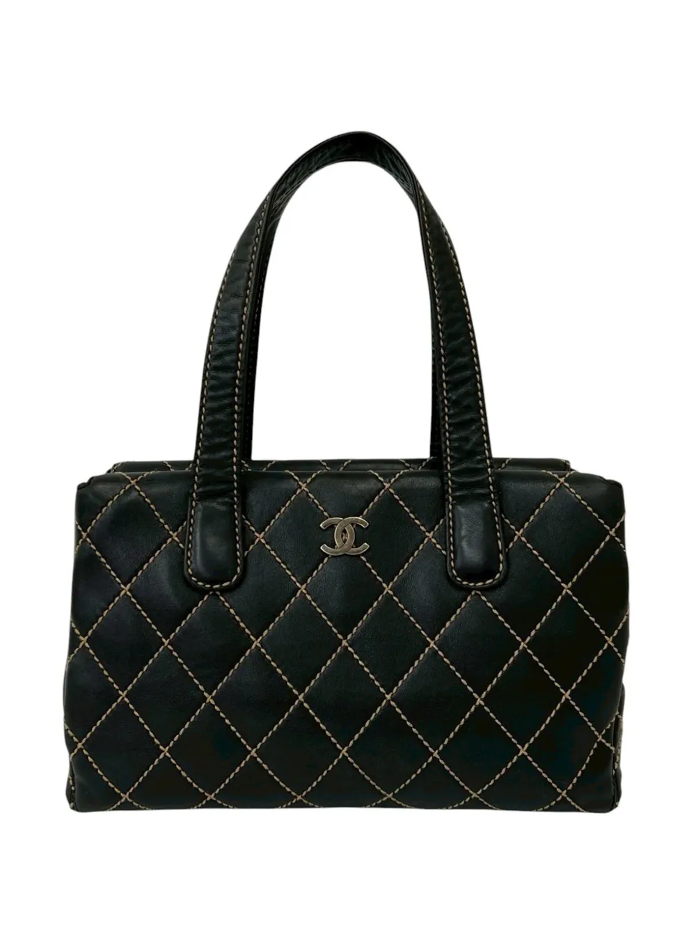 CHANEL Pre-Owned 2000-2002 CC Wild Stitch shoulder bag - Nero