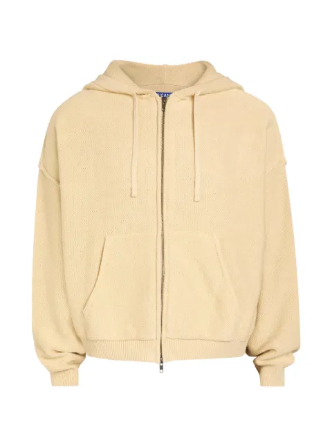 PICANTE Senna reverse seam zip-up knitted hoodie