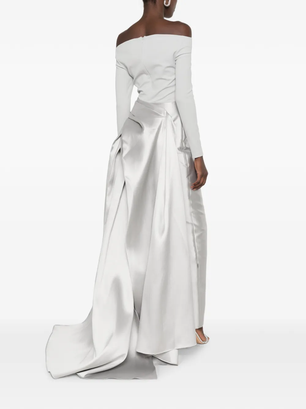 Solace London The Winslow maxi-dress in platinum Grijs