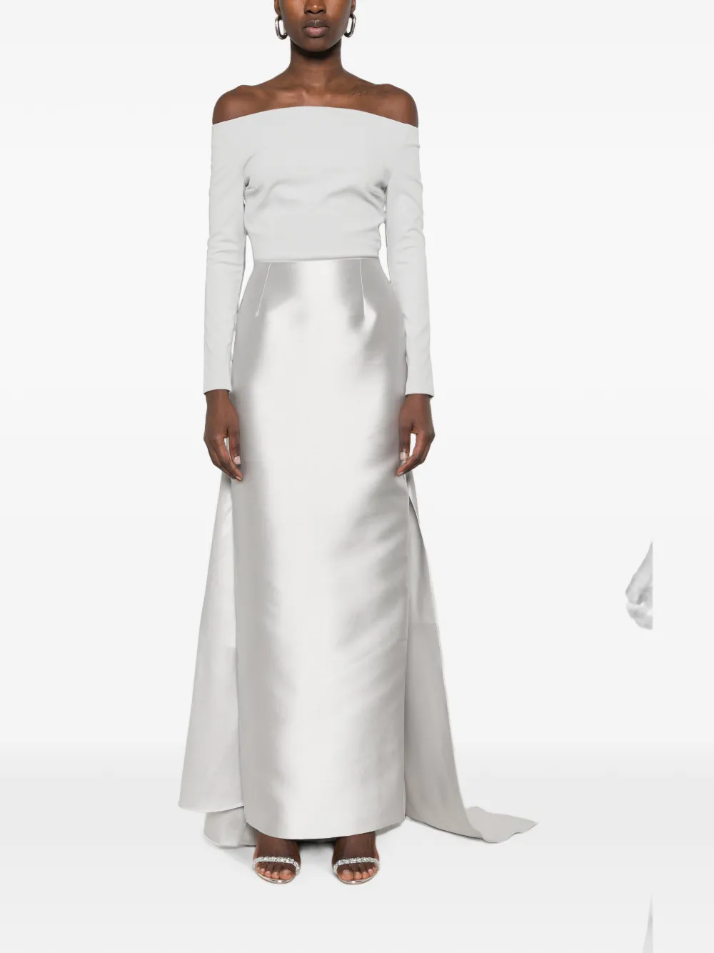 Solace London The Winslow maxi-dress in platinum Grijs
