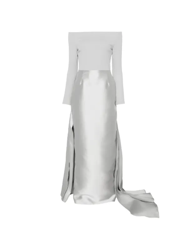 platinum grey dress Solace London The Winslow Maxi In | Gender: Womens