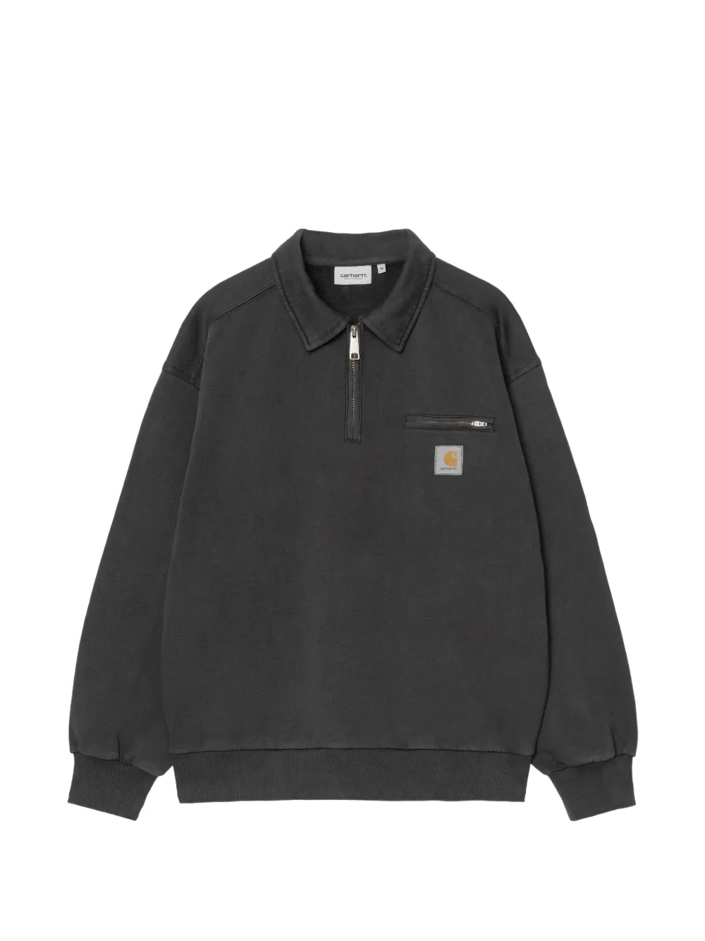 Carhartt WIP half zip Detroit sweatshirt - Schwarz