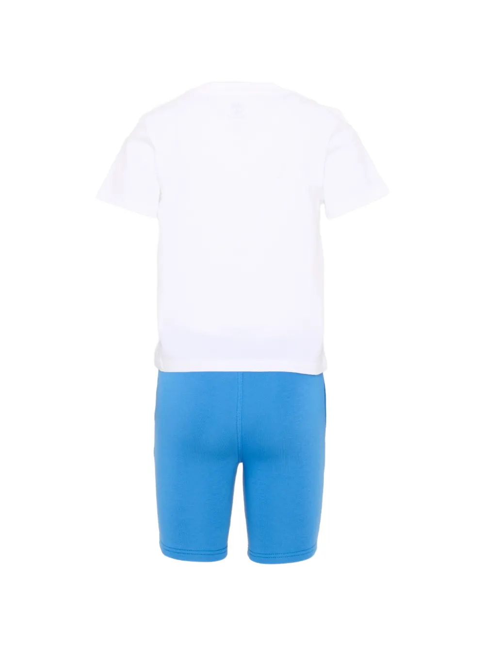 Timberland Kids logo-print cotton shorts set Blauw