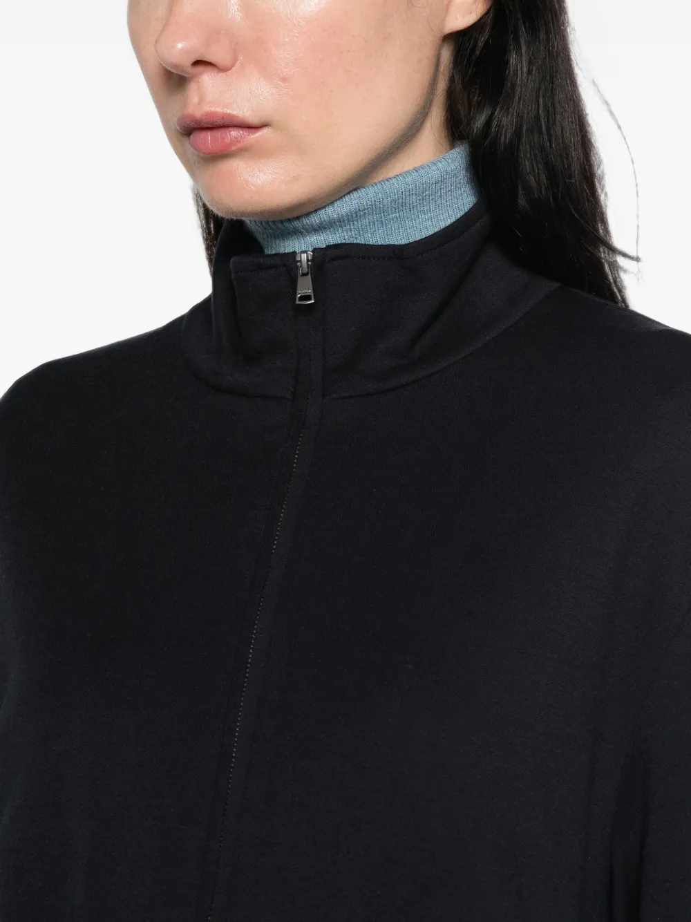 Max Mara Jersey jack met rits Blauw
