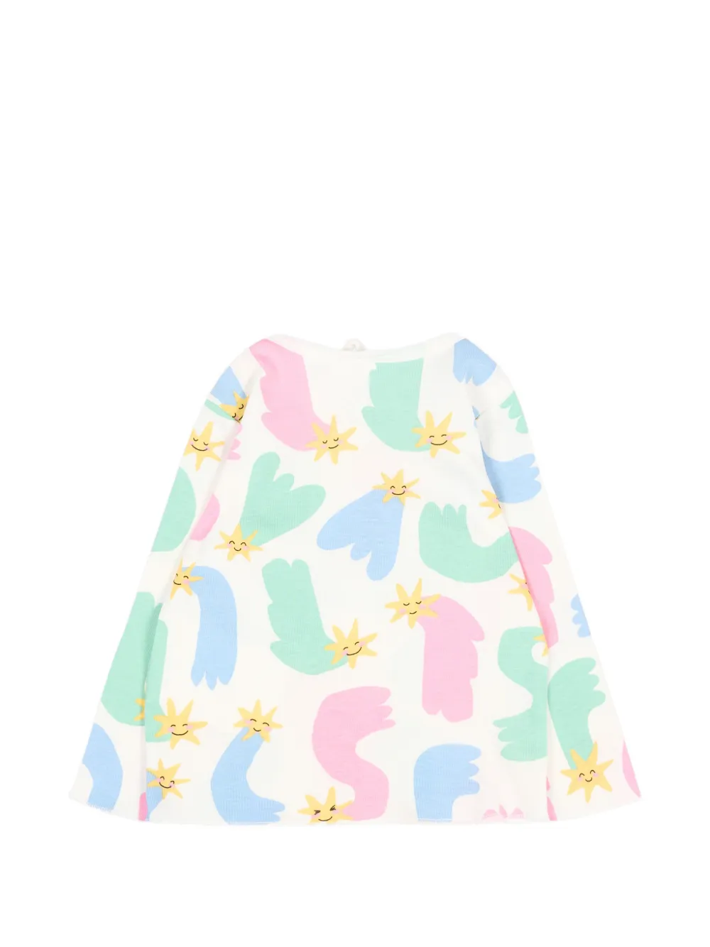 Stella McCartney Kids T-shirt met lange mouwen Beige