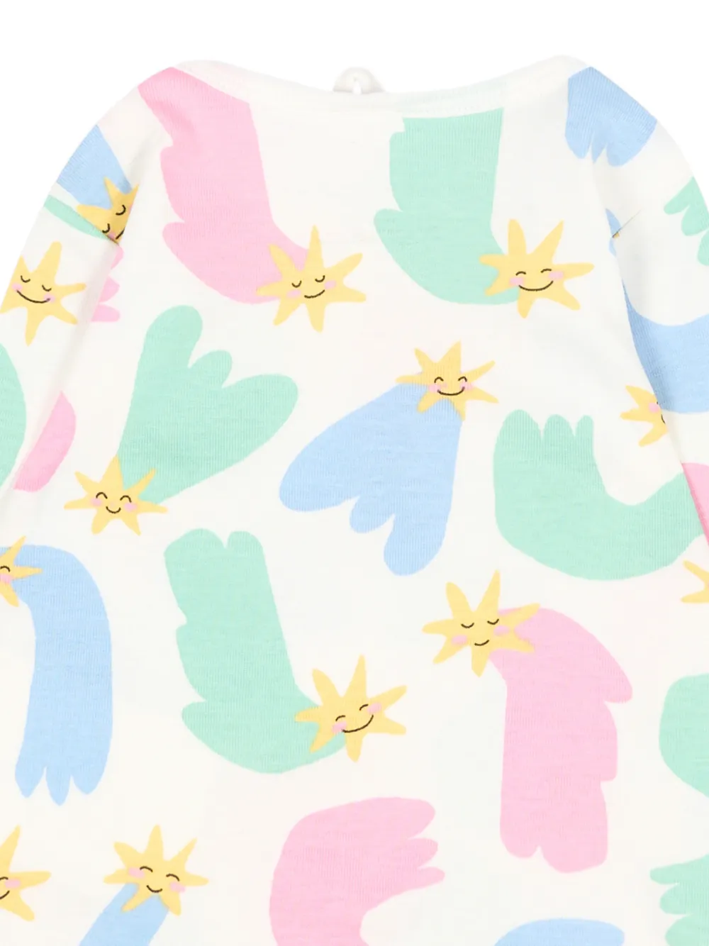 Stella McCartney Kids T-shirt met lange mouwen Beige