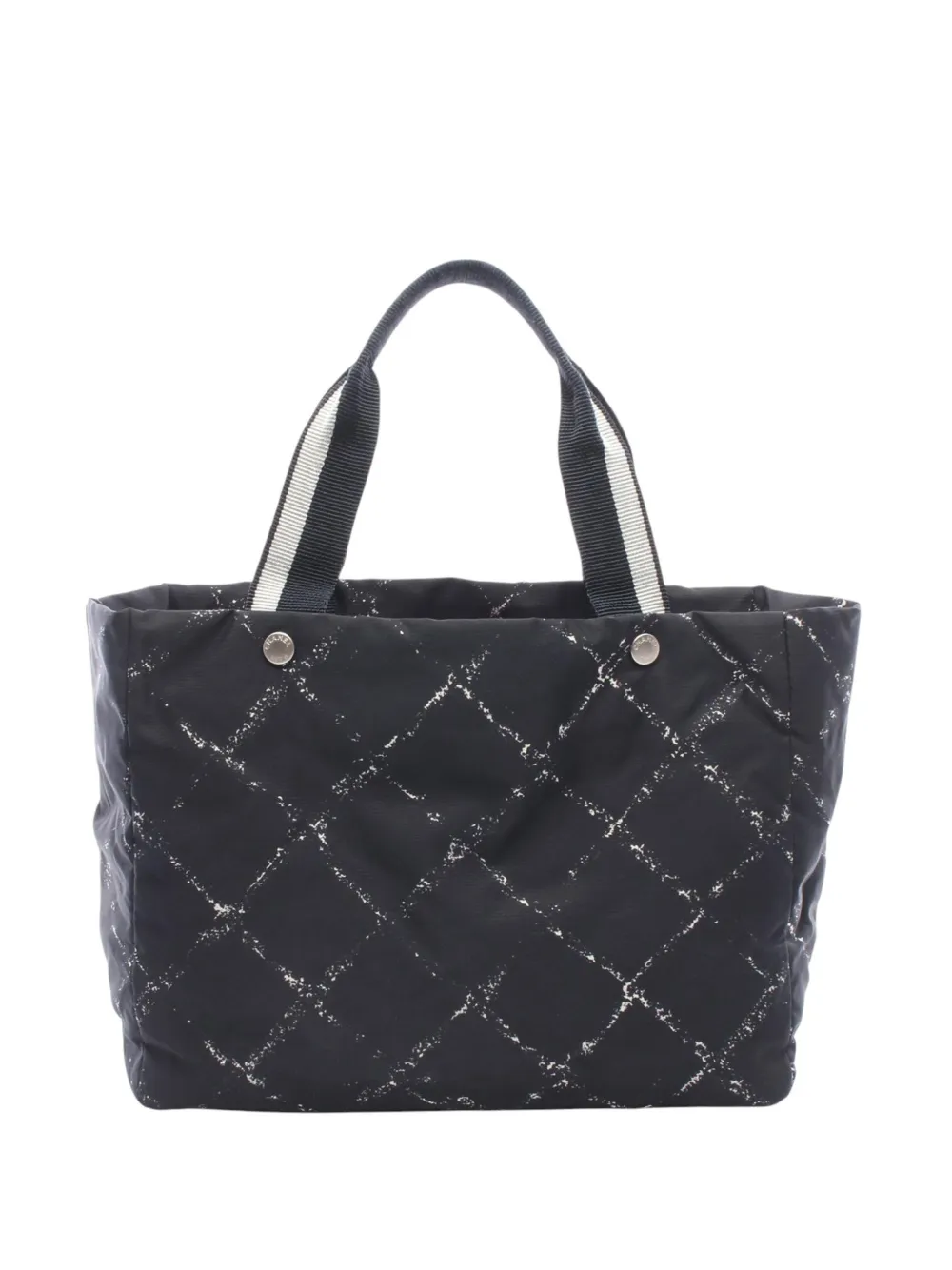 CHANEL Pre-Owned 1997-1999 Old Travel Line Nylon tote bag - Nero
