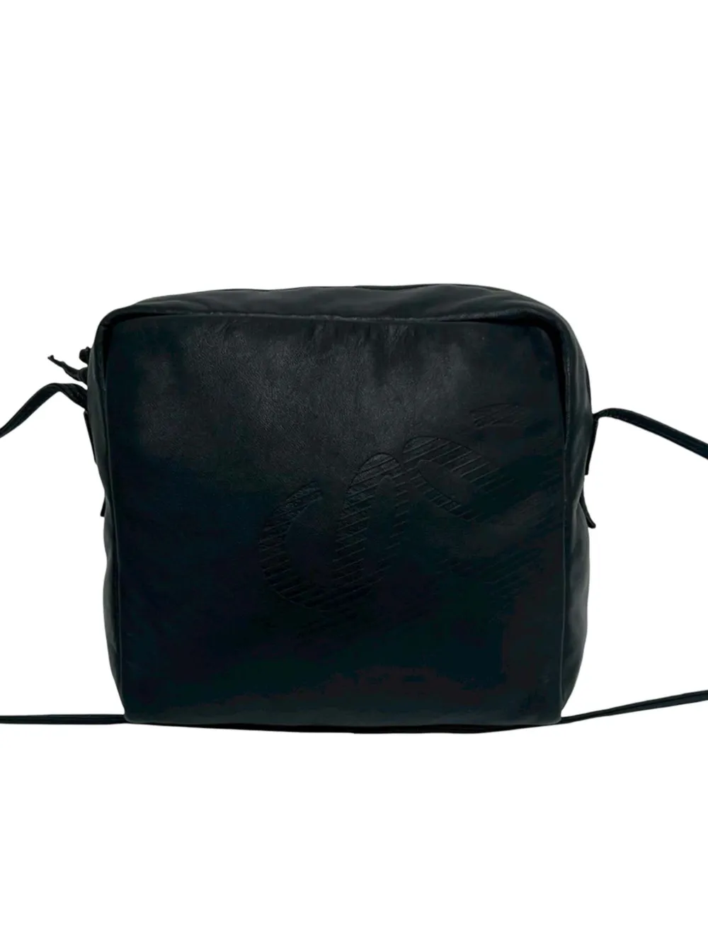 Loewe Pre-Owned 1980-1990 Leather Anagram crossbody bag - Schwarz