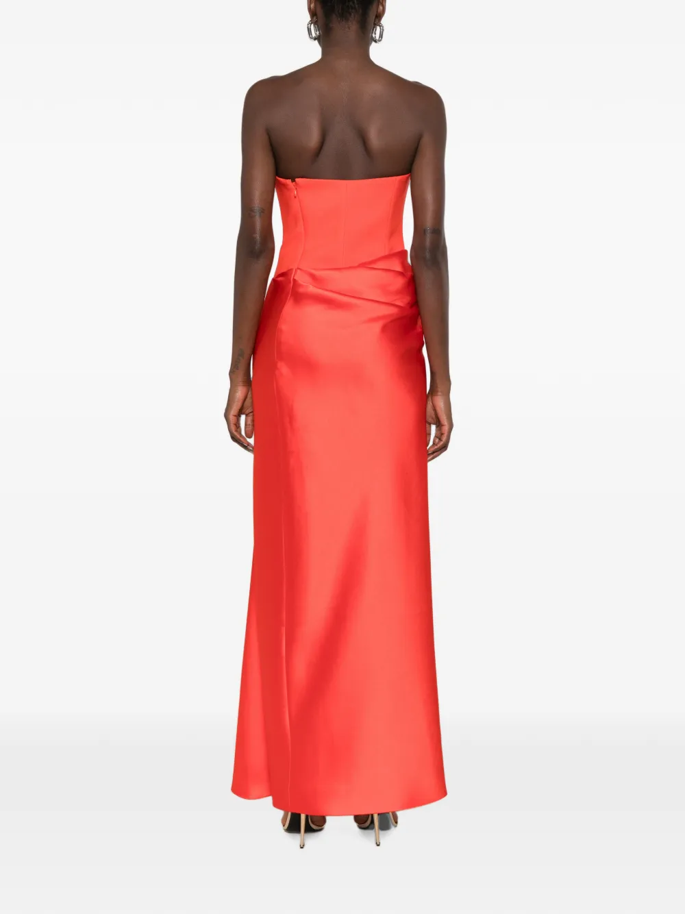 Solace London Seri maxi-jurk Rood