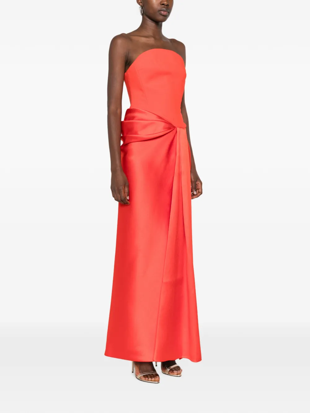 Solace London Seri maxi-jurk Rood