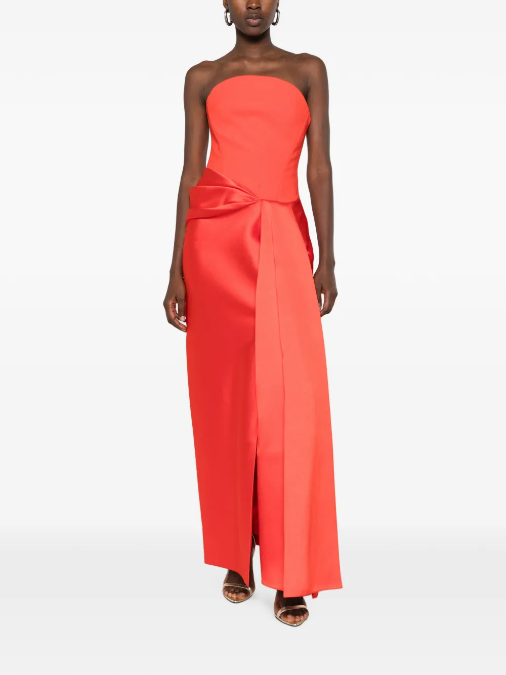 Solace London Seri maxi-jurk Rood