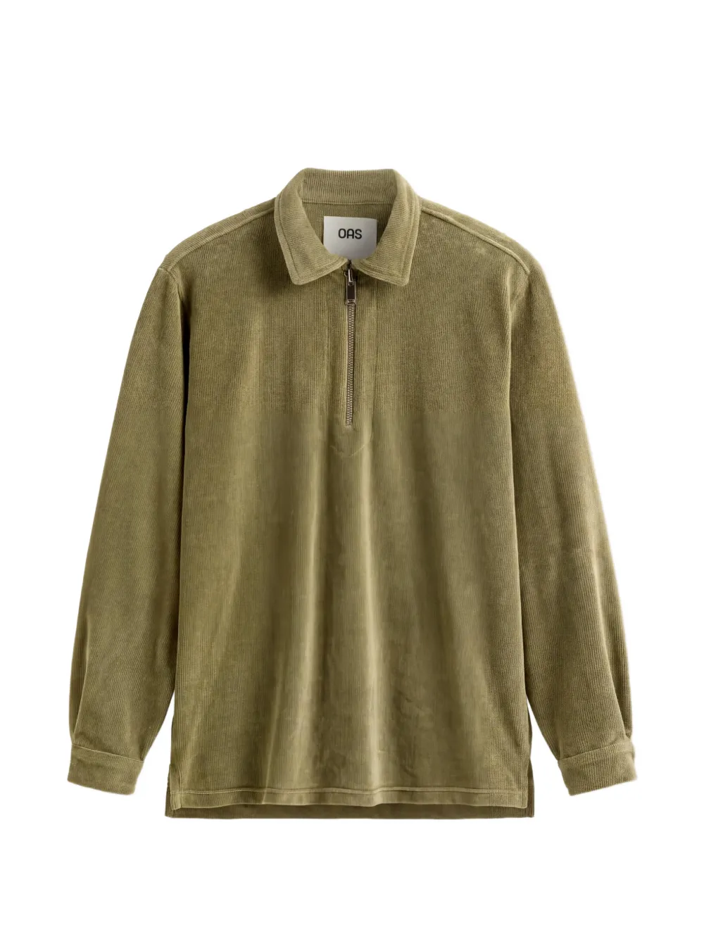 OAS Company Savvy poloshirt met kwartrits Groen
