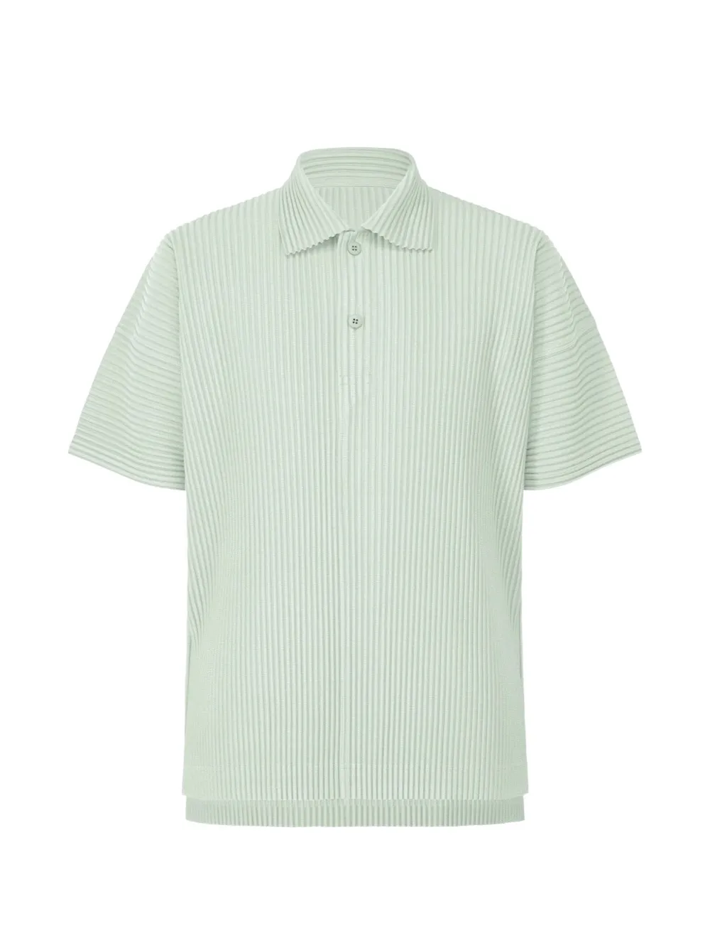 Homme Plissé Issey Miyake Monthly Colors June plissé-effect polo shirt - Verde