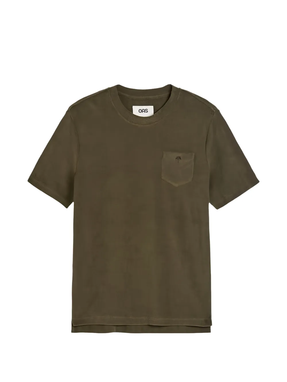 OAS Company Terry patch-pocket T-shirt - Verde