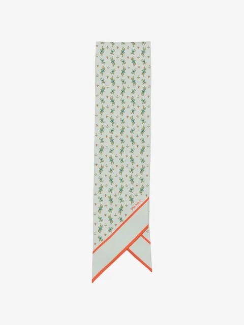 Prada floral-print scarf
