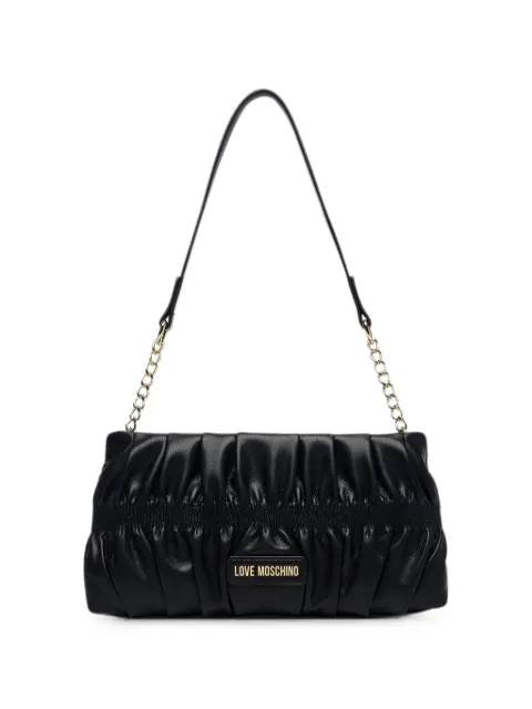 Love Moschino ruched chain-link shoulder bag