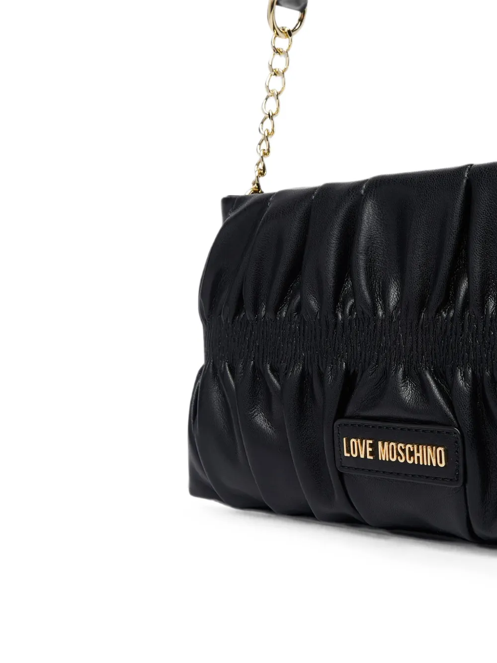 Love Moschino Schoudertas met ruches Zwart