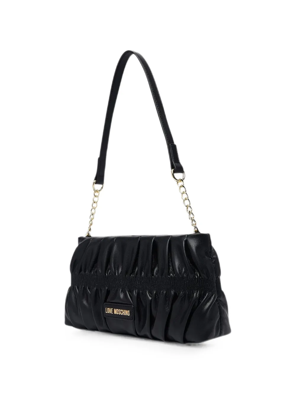 Love Moschino Schoudertas met ruches Zwart
