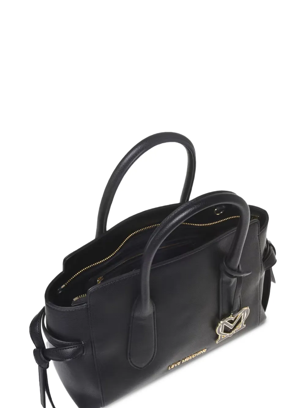 Love Moschino Heuptas met logoplakkaat Zwart