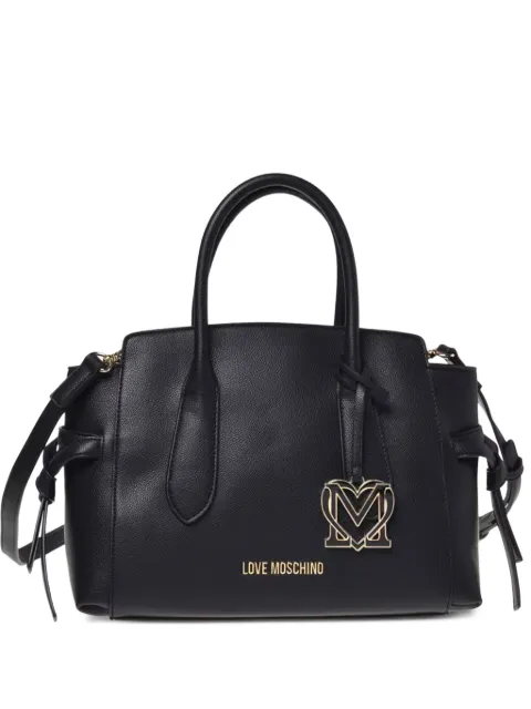 Love Moschino logo-plaque tote bag