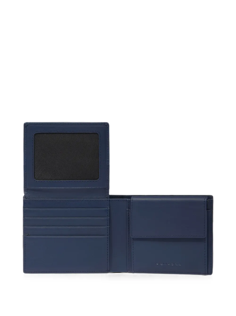 PIQUADRO Portemonnee met logoplakkaat Blauw