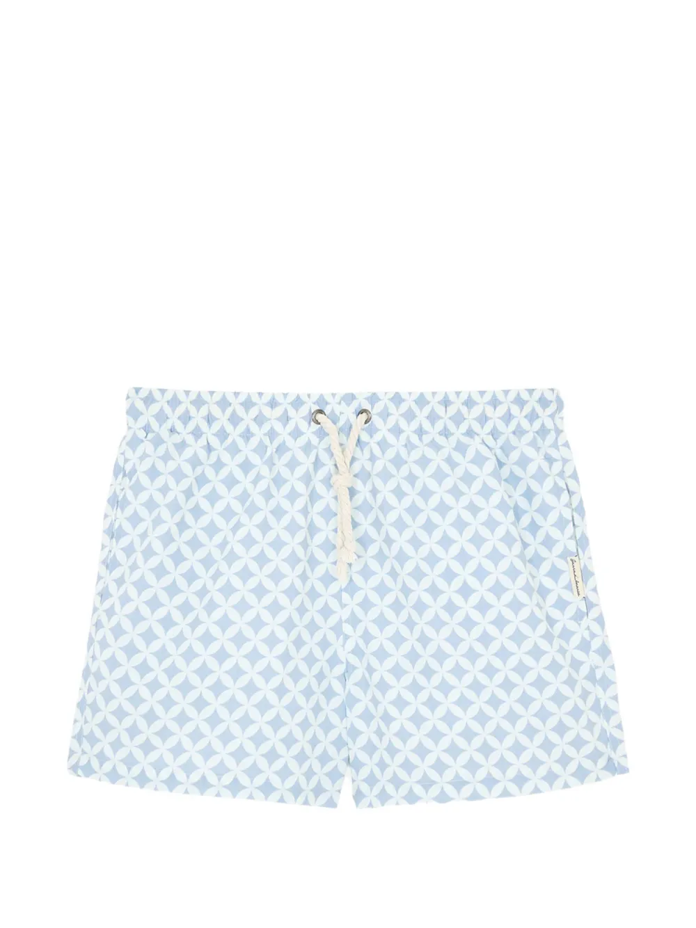 GASSA D AMANTE Amalfi geometric-print swim shorts - Blau