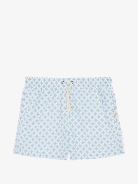 GASSA D AMANTE Amalfi geometric-print swim shorts